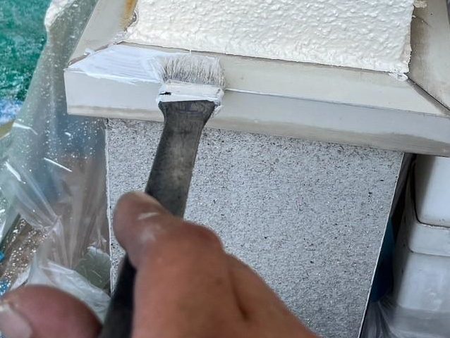 小野市で水切りの錆止め塗布